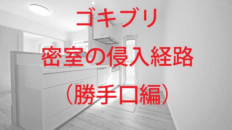 ゴキブリの侵入経路の勝手口